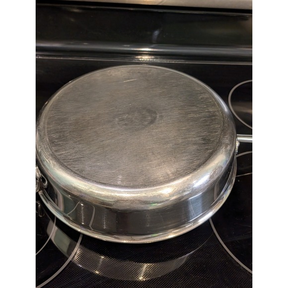 All-Clad Stainless Steel 11" Saute Pan Skillet Heavy Duty Cookware - Picture 8 of 14